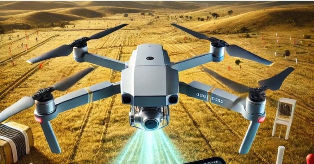 Dron analizando un campo agr&iacute;cola